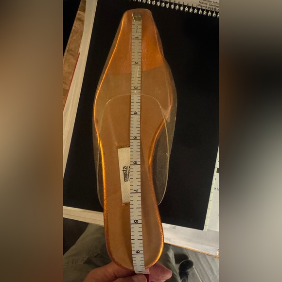 Miista London translucent /copper slide on sandal /kitten heel - Picture 6 of 6